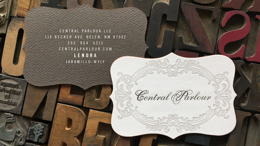 Central Parlour Business Cards