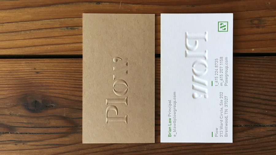 Plow Business Cards